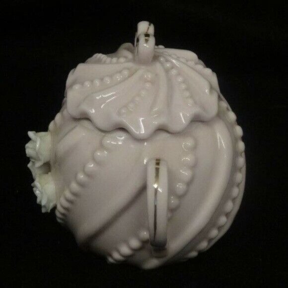 Norcrest Creamer and Sugar Bowl Set Porcelain Pink Lavender Roses Vintage - Picture 12 of 12